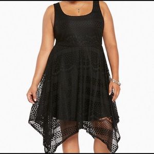 Torrid all over lace hanky dress plus size
